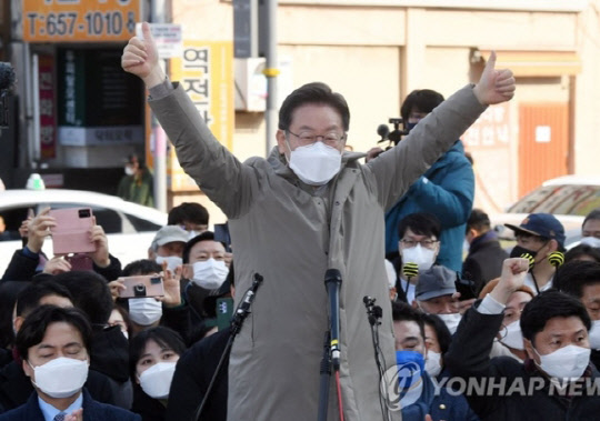이재명 더불어민주당 대선 후보. <연합뉴스>